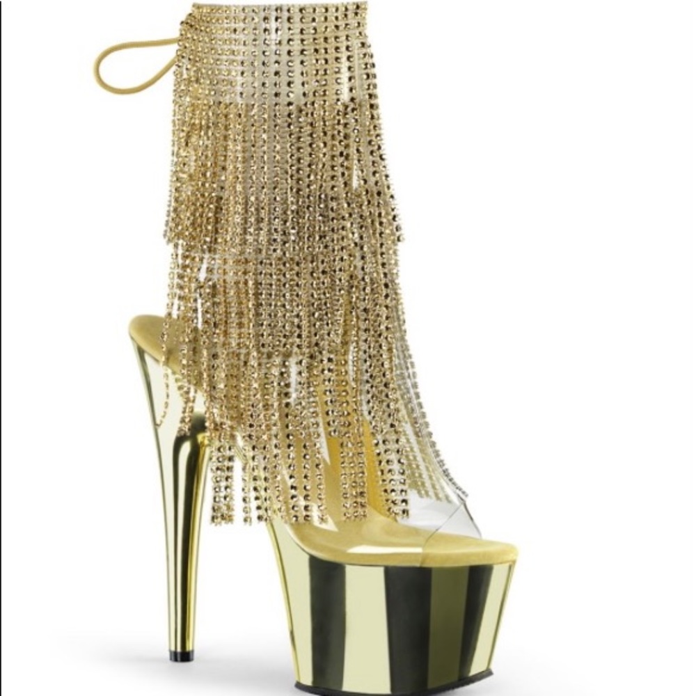 Limited Edition Gold Rhinestone Fringe Pleasers